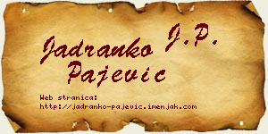 Jadranko Pajević vizit kartica